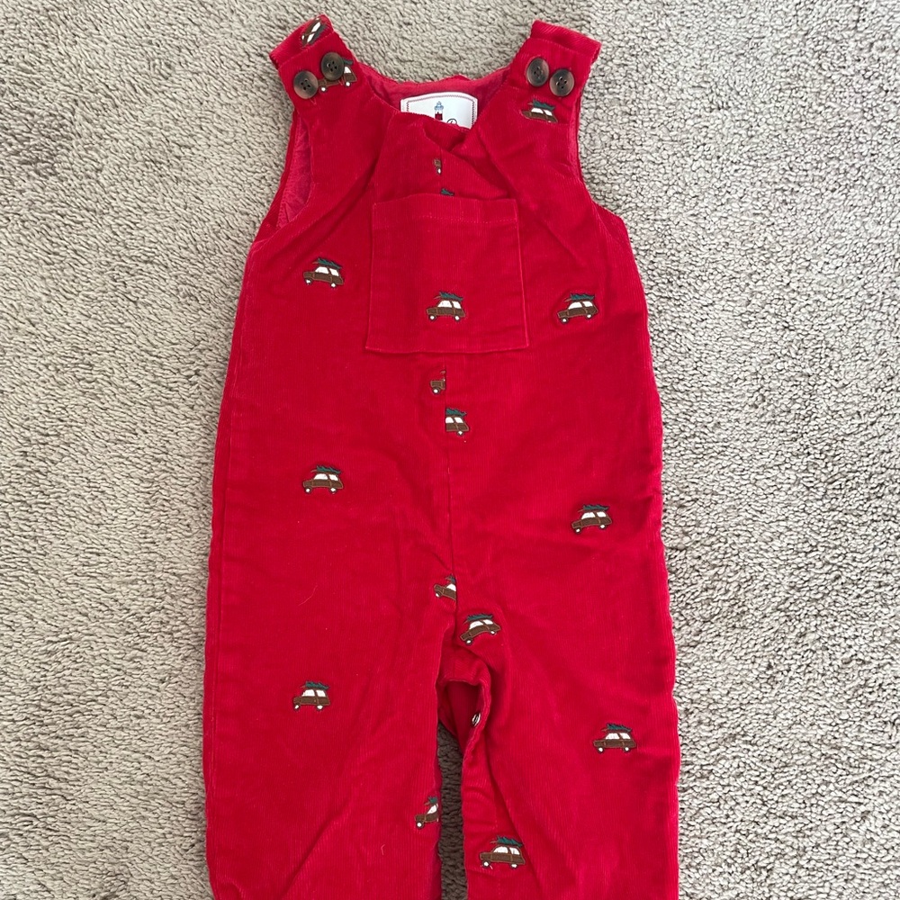 Classic Prep Boy’s Longall Red Christmas Corduroy